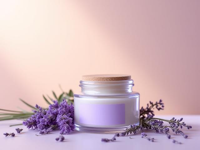 Vasetto di crema viso alla lavanda biologica